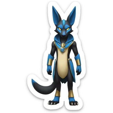 Lucario-Anubis full body sticker