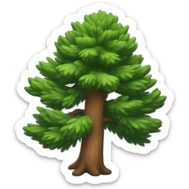 pine tree sticker