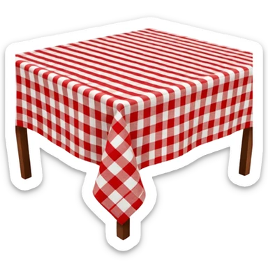 checkered tablecloth  sticker