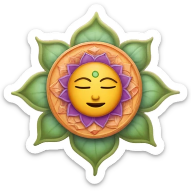 Swadhistana chakra detailed sticker