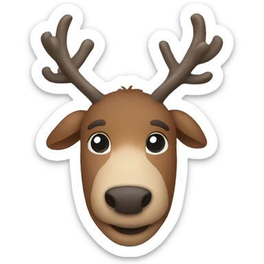 Reindeer sticker