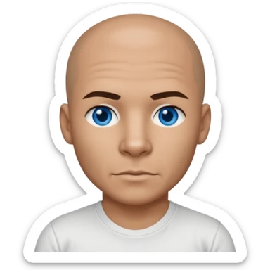 Armando "Pitbull" Pérez with blue eyes sticker