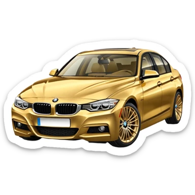 F30 bmw gold sticker
