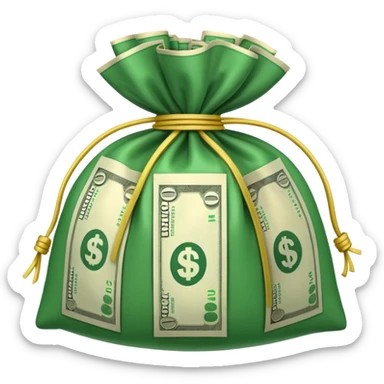 a bundle of money sticker