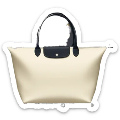black longchamp tote sticker