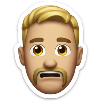 An Emoji where a Game is aggressive  sticker