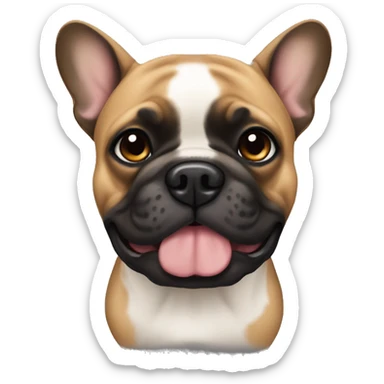 Black and tan frenchbulldog sticker