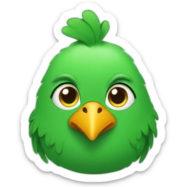 green chicken sticker