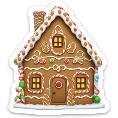 gingerbread house  sticker
