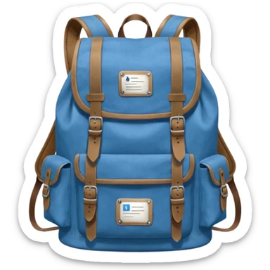 Blue backpack, Lost & Found Object. sticker