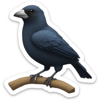 un corbeaux qui fait le beau sticker