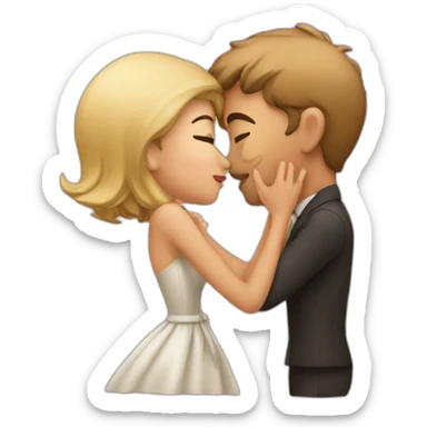 Kissing my wife sticker