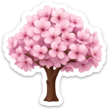 cherry blossom tree sticker