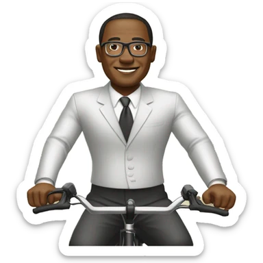 président du benin sur vélo sticker