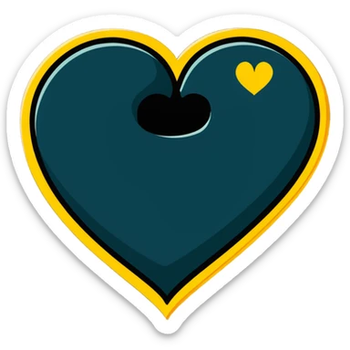 Wu-Tang Clan logo with heart sticker