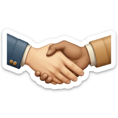 make me a retro style sticker handshake realistic  sticker