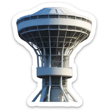 the Telstra tower in Canberra with a mountain where the tower is a bit bigger sticker