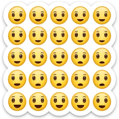 Funny emojis sticker