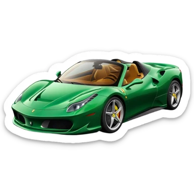 green ferrari sticker