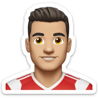 Arsenal Football club granit xhaka red shirt sticker