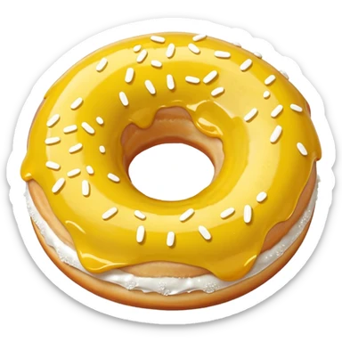 limonlu donut sticker