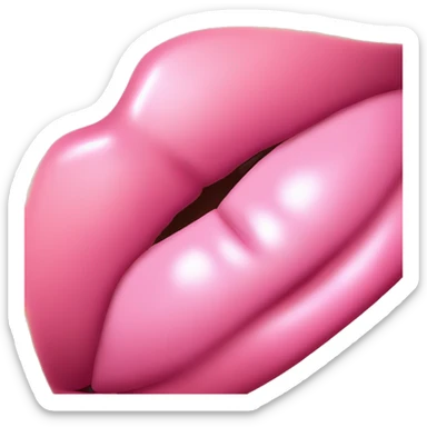Glossy lips sticker