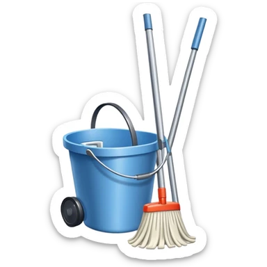 Hoover mop and bucket sticker