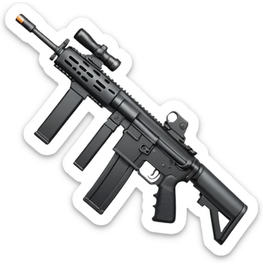 ar 15 with gun spray sticker