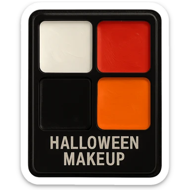 Halloween makeup object, remove background sticker