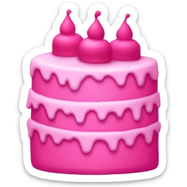 Pink cakes  sticker