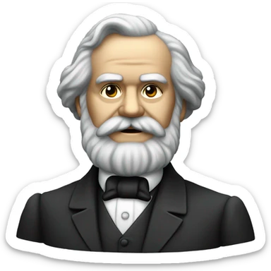 Capitalist Karl Marx  sticker