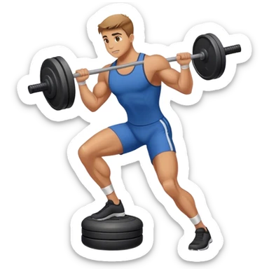 Rotational-Landmine exercise sticker