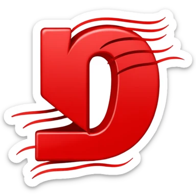 number 5000 styled like classic red 100 emoji, bold, double underlined, with motion lines, vibrant energetic look sticker