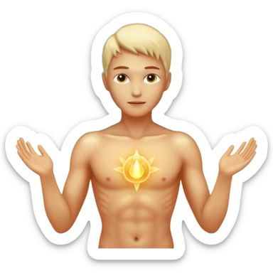 mystic human body sticker