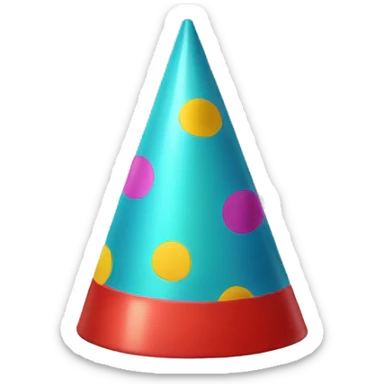 Party hat sticker