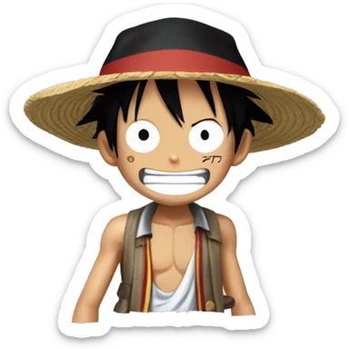Monkey D Luffy from One Piece  sticker