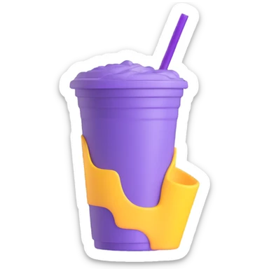 purple drink in styrofoam cup sticker