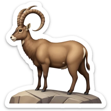 alpine ibex sticker