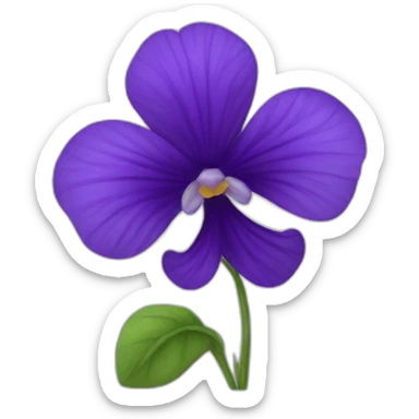 une fleur de violette sticker