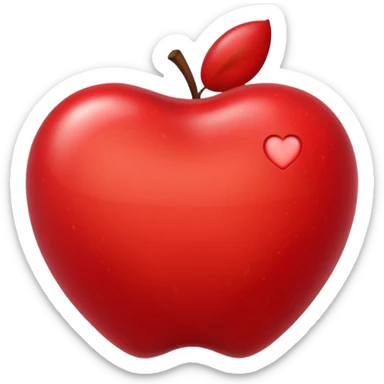 Apple Heart sticker