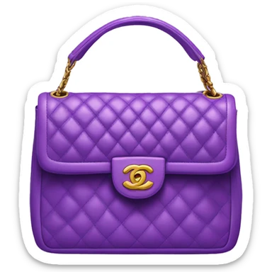 Purple Chanel handbag  sticker