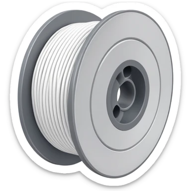 spool of white filament sticker