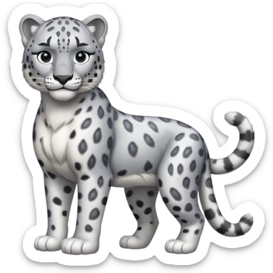  Snow leopard-whole body sticker