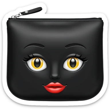Makeup bag sticker