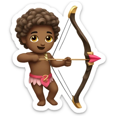 cupid’s bow and arrow sticker