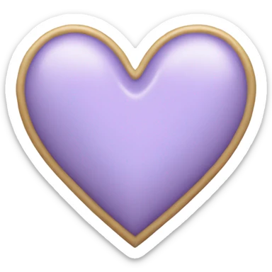 Light lavender heart sticker