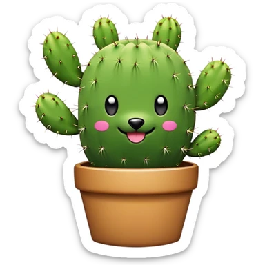 toki doki cactus  dog sticker
