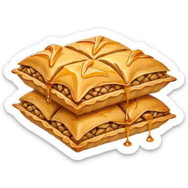 baklava 1 peice  sticker