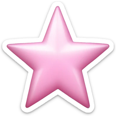 pale pink star sparkle sticker
