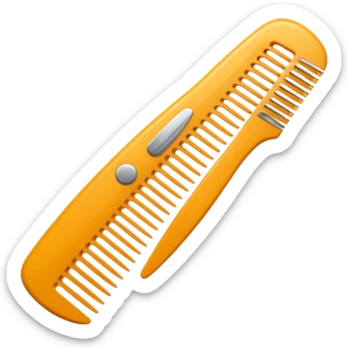 hairdressing comb sticker